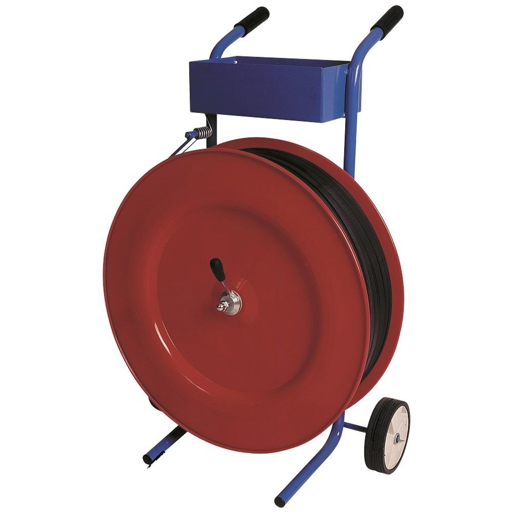 Produktabbildung: Kunststoffbandabroller Universal, für Bandbreite 13, 16 mm, rot