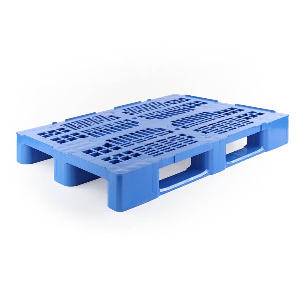 Produktabbildung: Kunststoffpalette, 1200x800x145 mm, blau