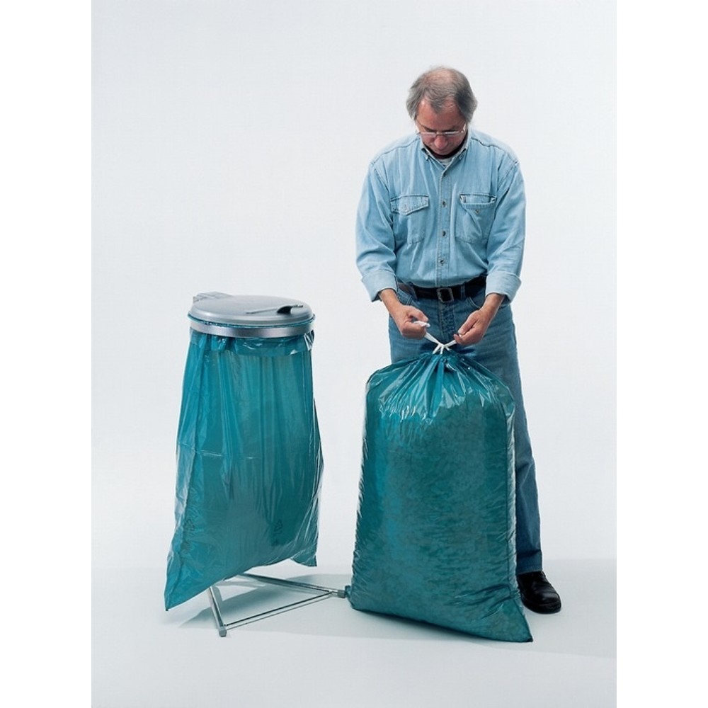Produktabbildung: Kunststoffsack, B700xL1050mm, 120 l LD-PE blau 45 µm, 250St./Karton