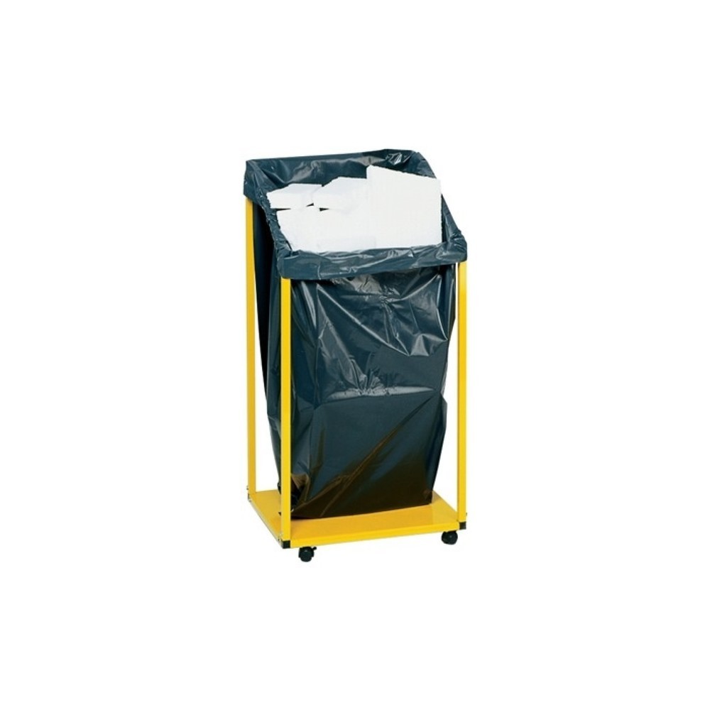Produktabbildung: Kunststoffsack, B650/550xL1600mm, 400 l LD-PE grau 100 µm, 50St./Karton