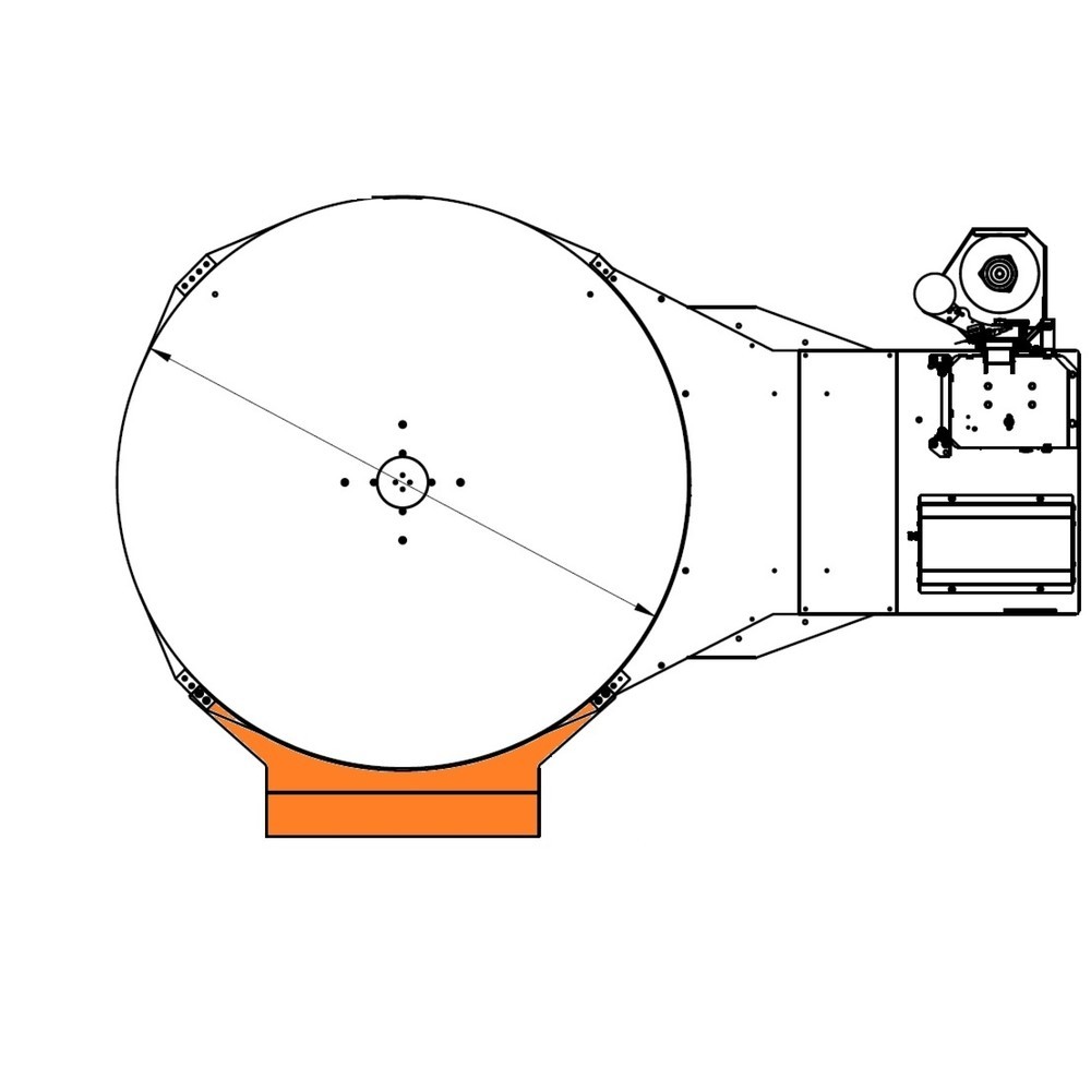 Produktabbildung: Kurze Auffahrrampe für Stretchmaschine PS SuperFLAT, Breite 800 mm