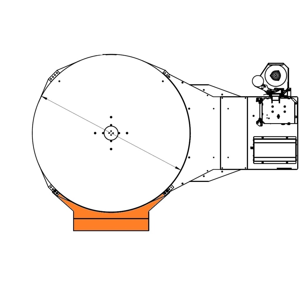 Produktabbildung: Kurze Auffahrrampe für Palettenwickler PS SuperFLAT, Ø 1.650 mm, Breite 800 mm