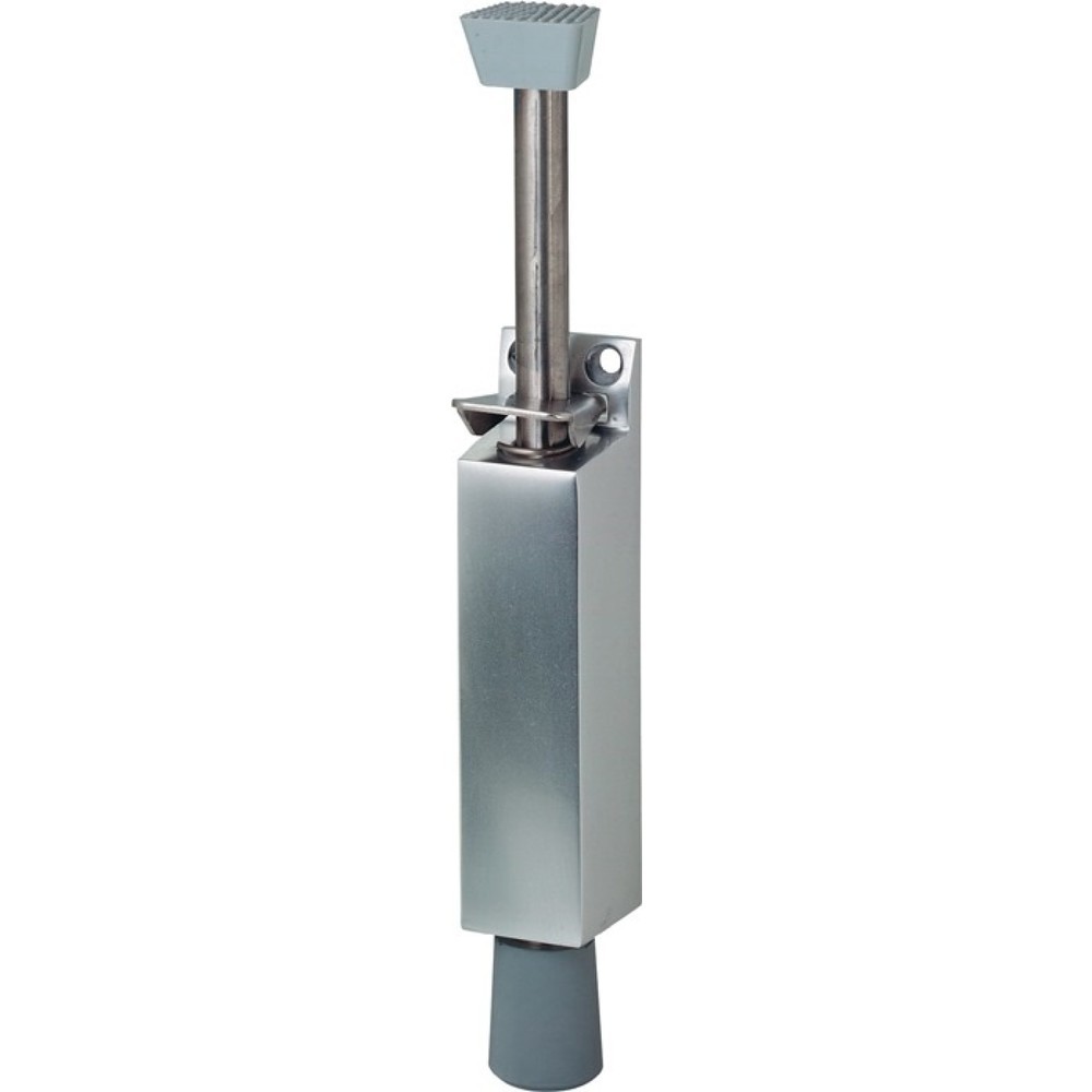 Produktabbildung: KWS Türfeststeller 1044.02, Hubhöhe 60 mm, Aluminium silberfarbig lackiert, Türmontage
