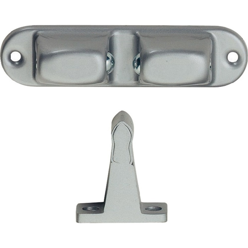 Produktabbildung: KWS Türfeststeller 1055.02, Aluminium/Stahl silberfarbig lackiert, Wandmontage