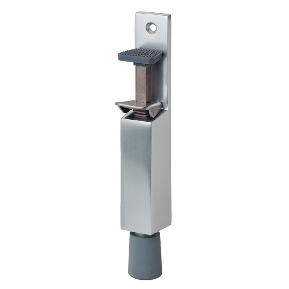 Produktabbildung: KWS Türfeststeller 1081.02, Hubhöhe 30 mm, Aluminium silberfarbig lackiert, Türmontage