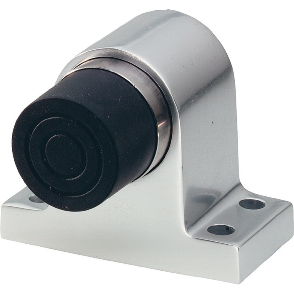 Produktabbildung: KWS Türpuffer 2024.02, Leichtmetall silberfarbig lackiert, Höhe 70 mm, Dübelmontage