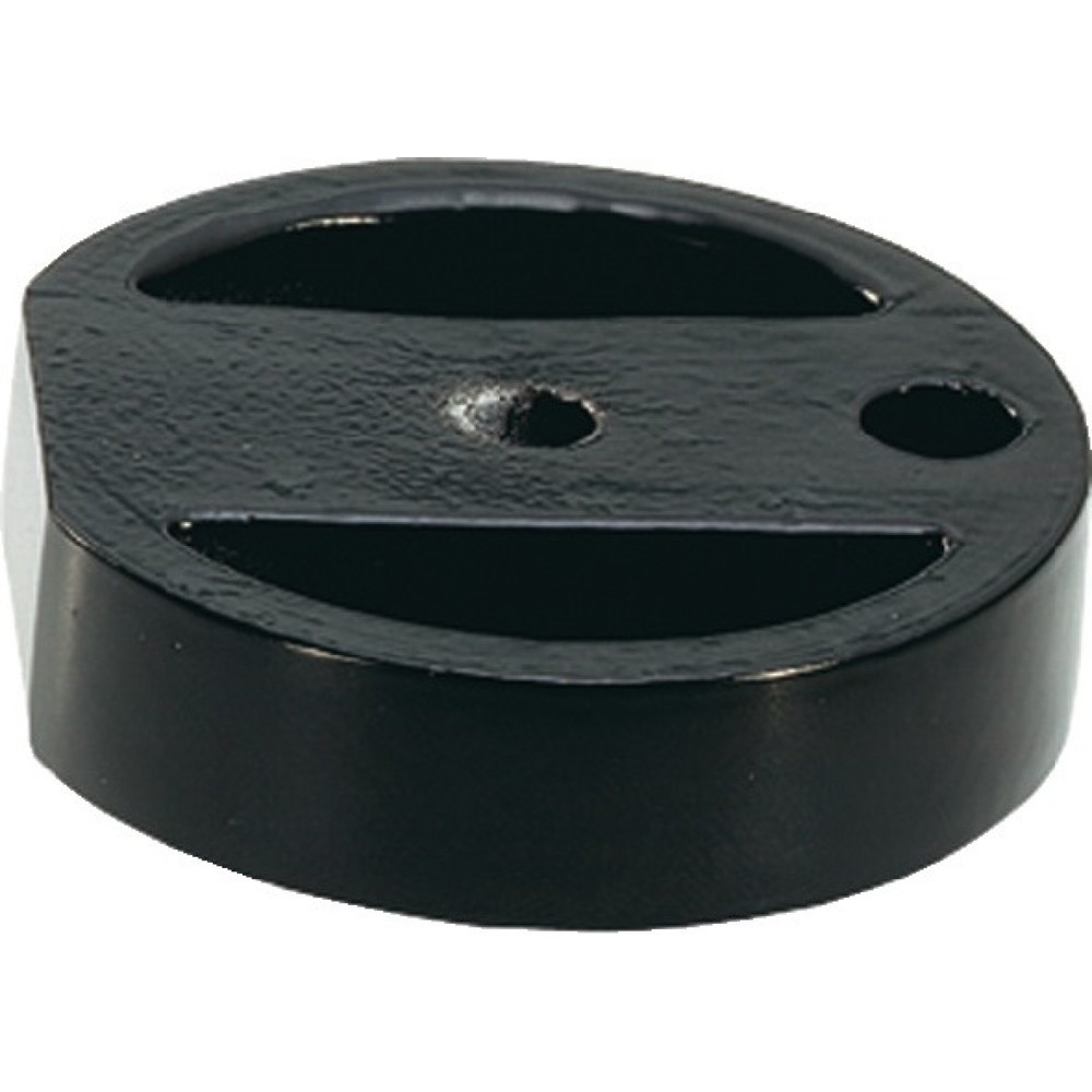 Produktabbildung: KWS Unterlage 2559, Ø 60 mm Höhe 15 mm, Leichtmetall schwarz, f. Art. 3000 258 205