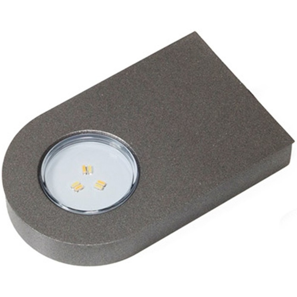 Produktabbildung: L&S Anbauleuchte Glaspoint, Warmweiß od. Emotion 12 V 0,8 W, Rahmenfarbe Edelstahlfarben
