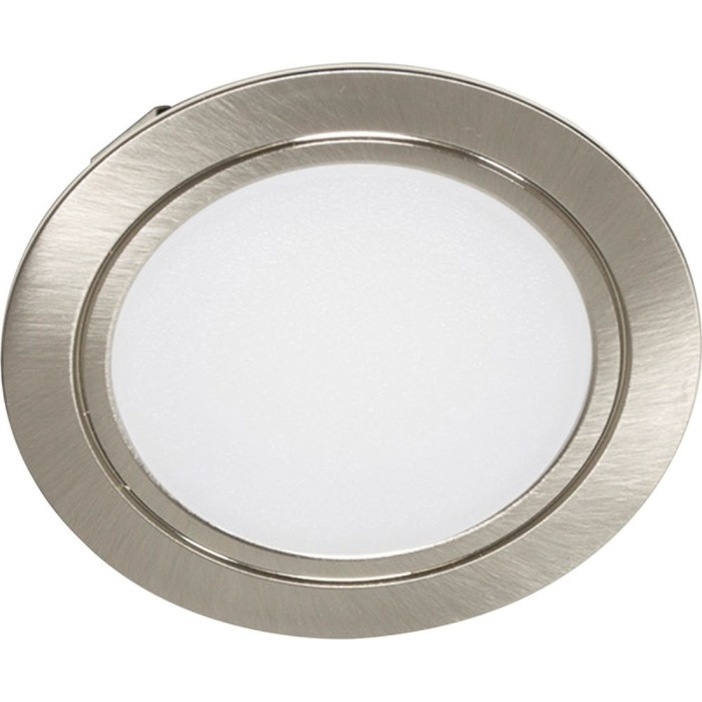 Produktabbildung: L&S Einbauleuchte Chip, Einlass-Ø 58 mm, Emotion 12 V 4 W, Rahmenfarbe Edelstahloptik