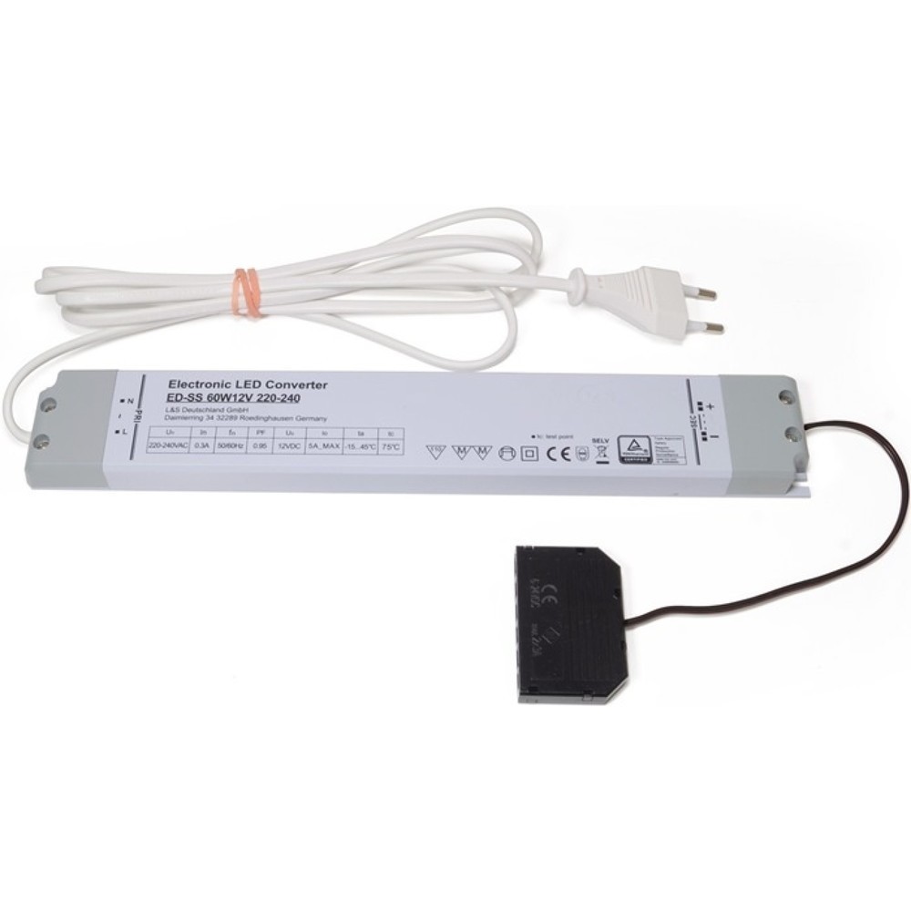 Produktabbildung: L&S LED-Konverter, 60 W, 230 V 12 V, 6-fach Verteiler