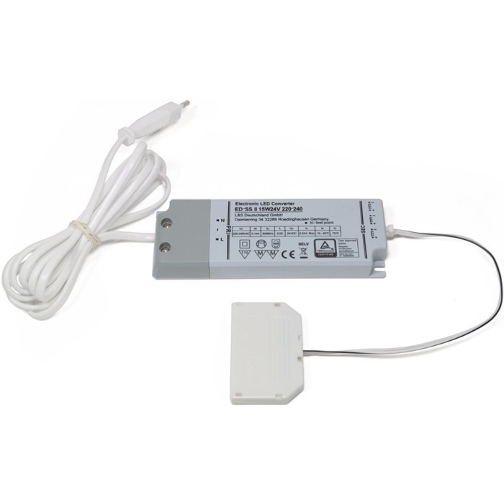 Produktabbildung: L&S LED-Konverter, 15 W, 230 V 24 V, 6-fach Verteiler