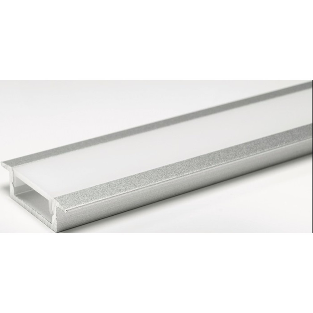 Produktabbildung: L&S LED Leuchtenprofil London, Aluminium EV1, London Nutmaß 18x6 mm Einbau