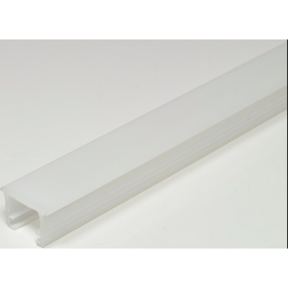Produktabbildung: L&S LED Nutprofil, Kunststoff Opal, Nutprofil Nutmaß 14x10 mm Einbau