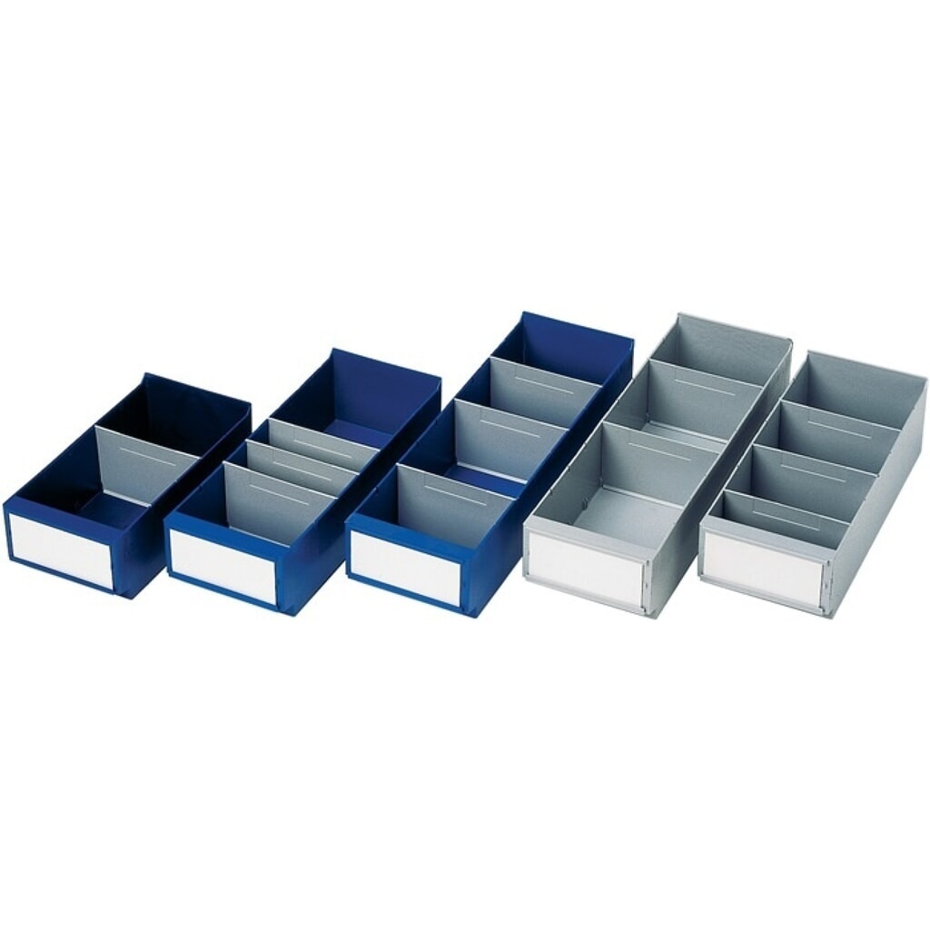 Produktabbildung: LA-KA-PE Regalkasten, blau PS, L300xB160xH100/112mm