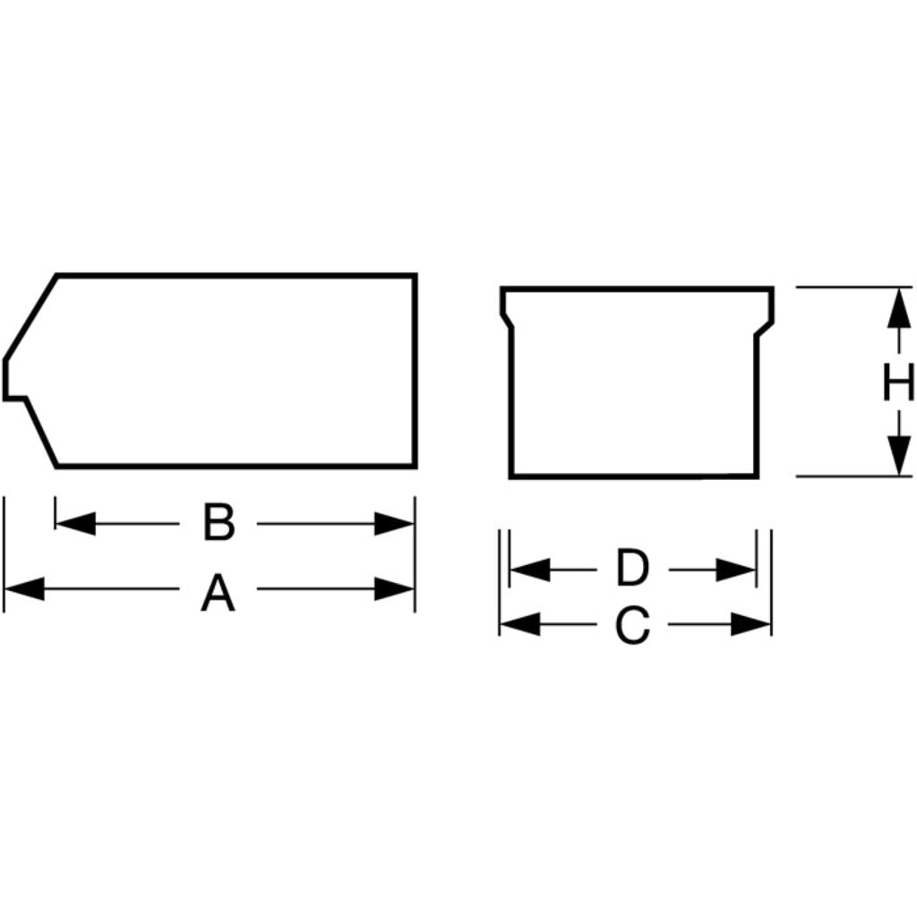 Produktabbildung Nr. 2: LOCKWEILER Sichtlagerkasten, PE-Regenerat grau, L160/140xB100xH75mm