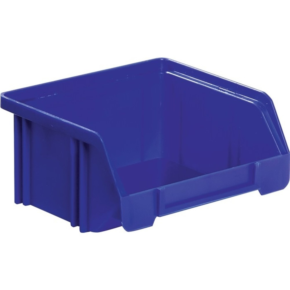 Produktabbildung Nr. 1: LA-KA-PE Sichtlagerkasten, PS blau, L85/65xB105xH45mm