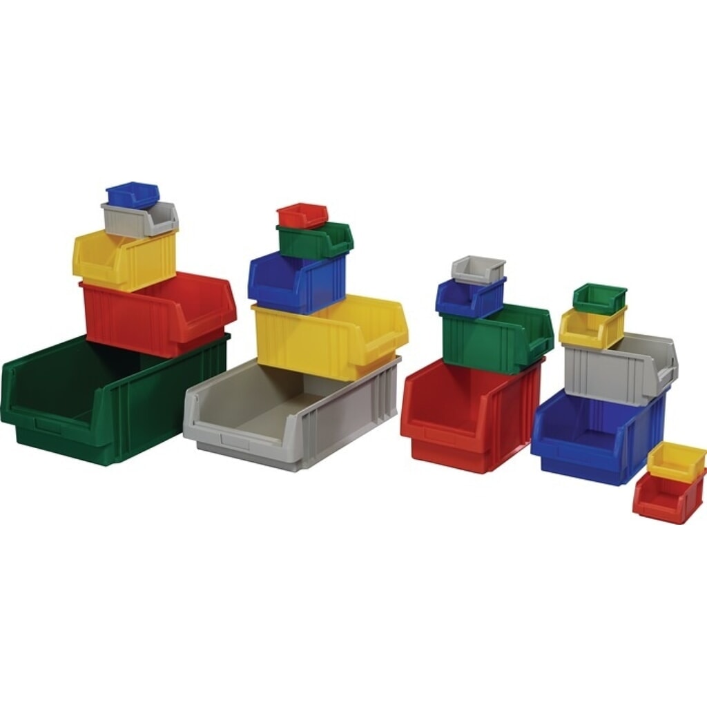 LA-KA-PE Sichtlagerkasten PLK, PP blau, L90xB102xH50mm Produktabbildung Nr. 2: LA-KA-PE Sichtlagerkasten PLK, PP blau, L90xB102xH50mm