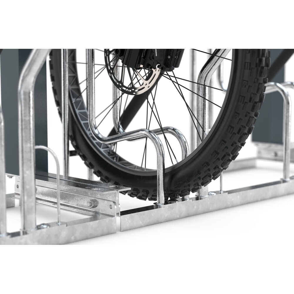 Produktabbildung Nr. 2: Lademodul für wsm® Anlehnparker, 1-seitige Radeinstellung, Breite 3.100 mm, 6 Stellplätze