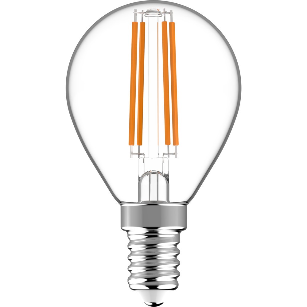 Produktabbildung: LED Filament Leuchtmittel - Globe G45 E14 4,5W 470lm 2700K klar 330°