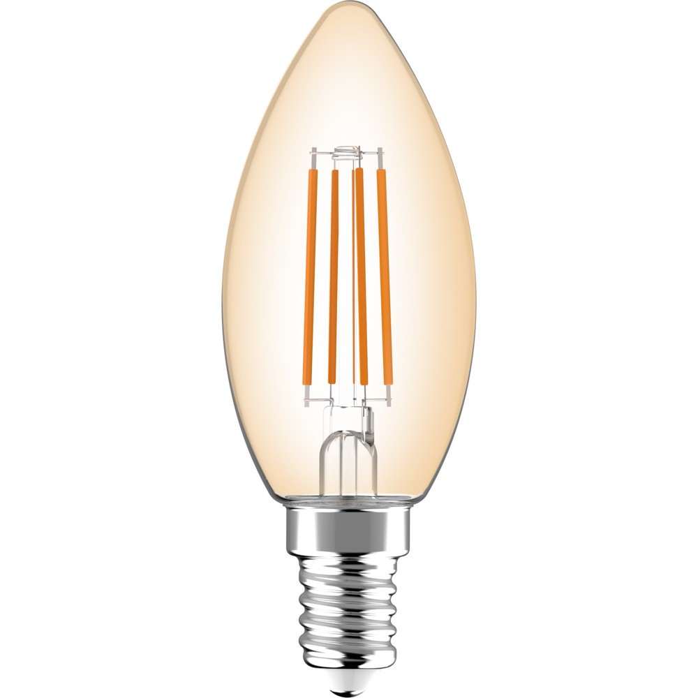Produktabbildung Nr. 3: LED Filament Leuchtmittel - Kerze C35 E14 4,5W 470lm 2700K klar 330°