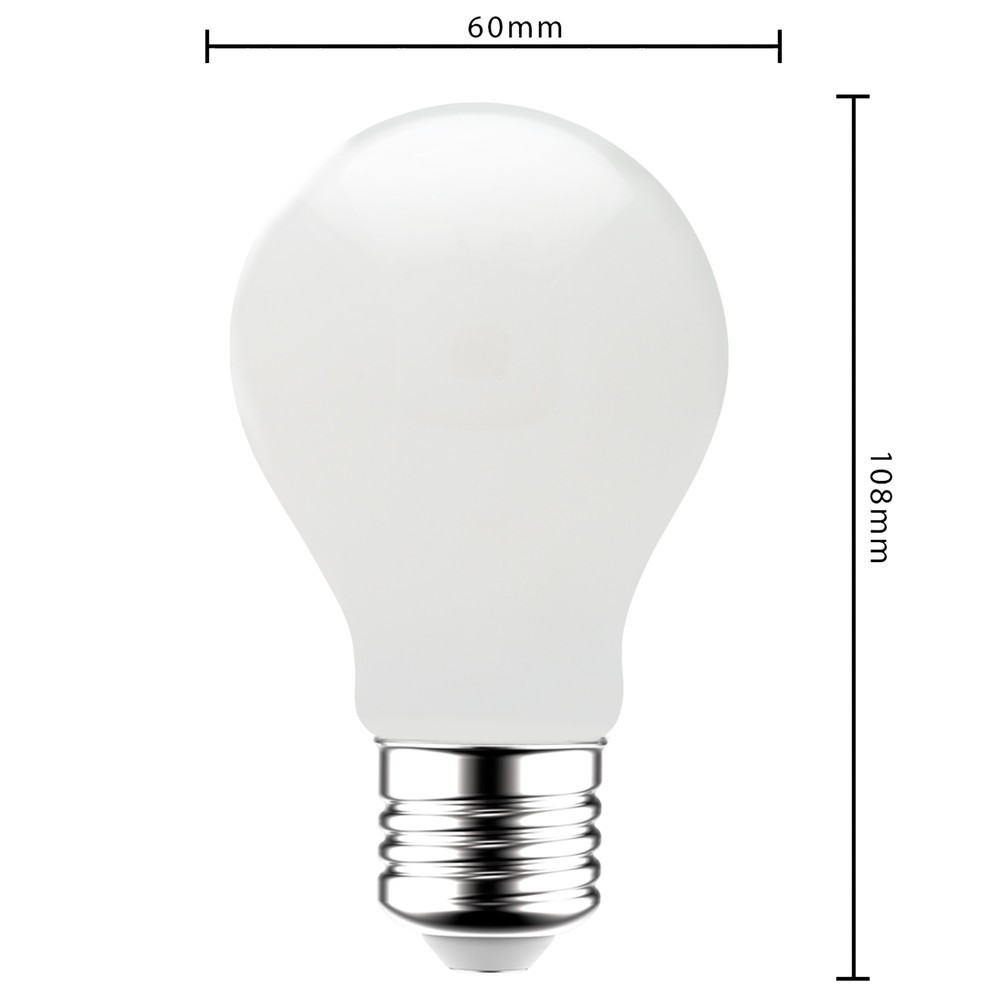 Produktabbildung Nr. 4: LED Filament Leuchtmittel - Klassisch A60 E27 7W 806lm 2700K opal 330°