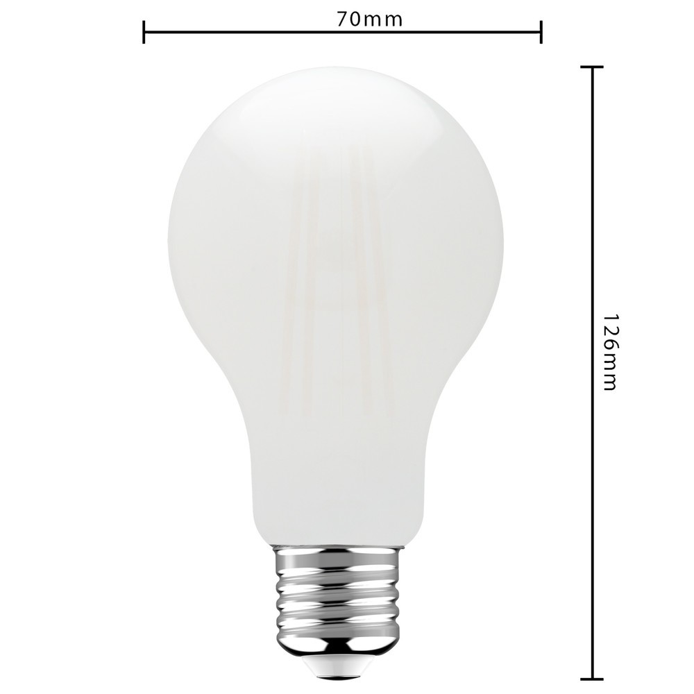 Produktabbildung Nr. 4: LED Filament Leuchtmittel - Klassisch A70 E27 11W 1521lm 2700K opal 330°