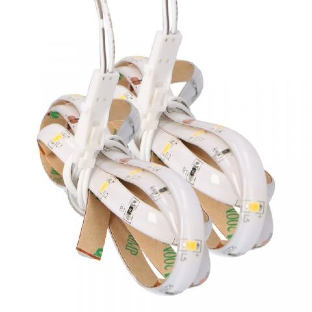 LED Lichtband - 2x1.8W 2x115Lm 2700K IP20 - dimmbar - 0,8m - 2 Stk Produktabbildung: LED Lichtband - 2x1.8W 2x115Lm 2700K IP20 - dimmbar - 0,8m - 2 Stk