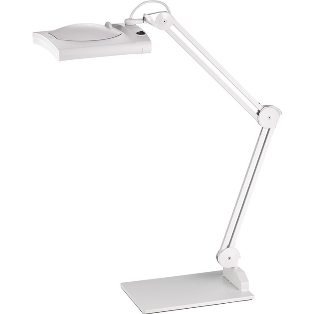 Produktabbildung Nr. 4: LED-Lupenleuchte Glaslinse 190,5mm (7,5 ") Tischklemme weiß Abdeckung,ecki. Kopf
