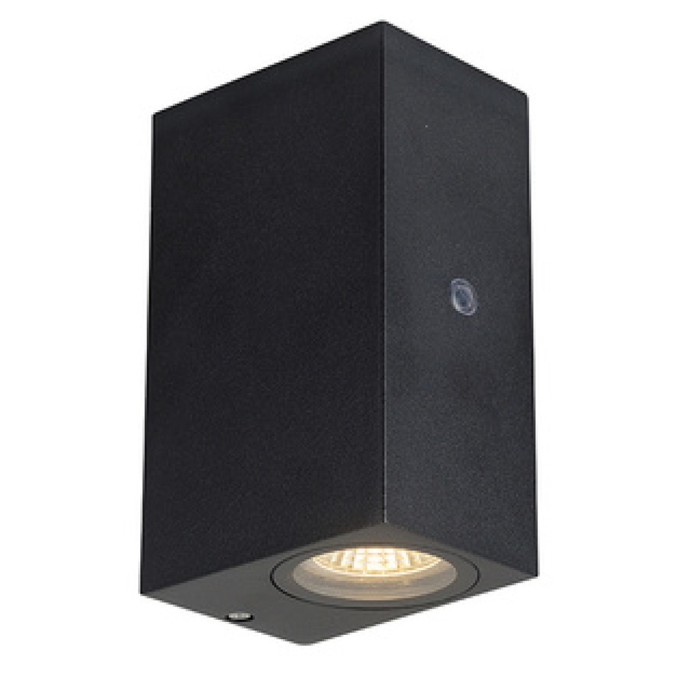 Produktabbildung: LED Outdoor-Wandleuchte Avalon - 2xGU10 IP44 Sensor - schwarz