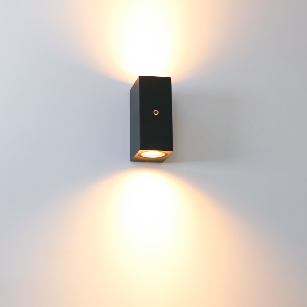 Produktabbildung Nr. 2: LED Outdoor-Wandleuchte Avalon - 2xGU10 IP44 Sensor - schwarz