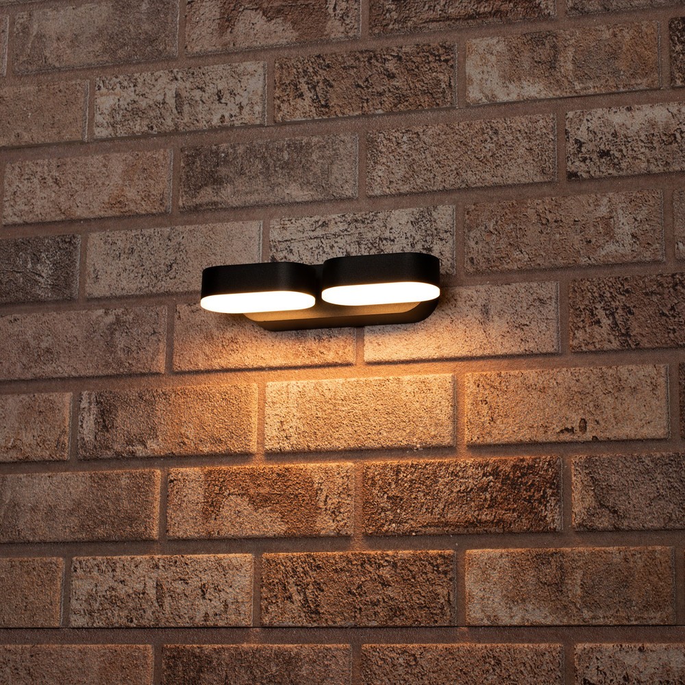 Produktabbildung Nr. 3: LED Outdoor-Wandleuchte Barcelona - 6W 570lm 2700K IP54 - schwarz