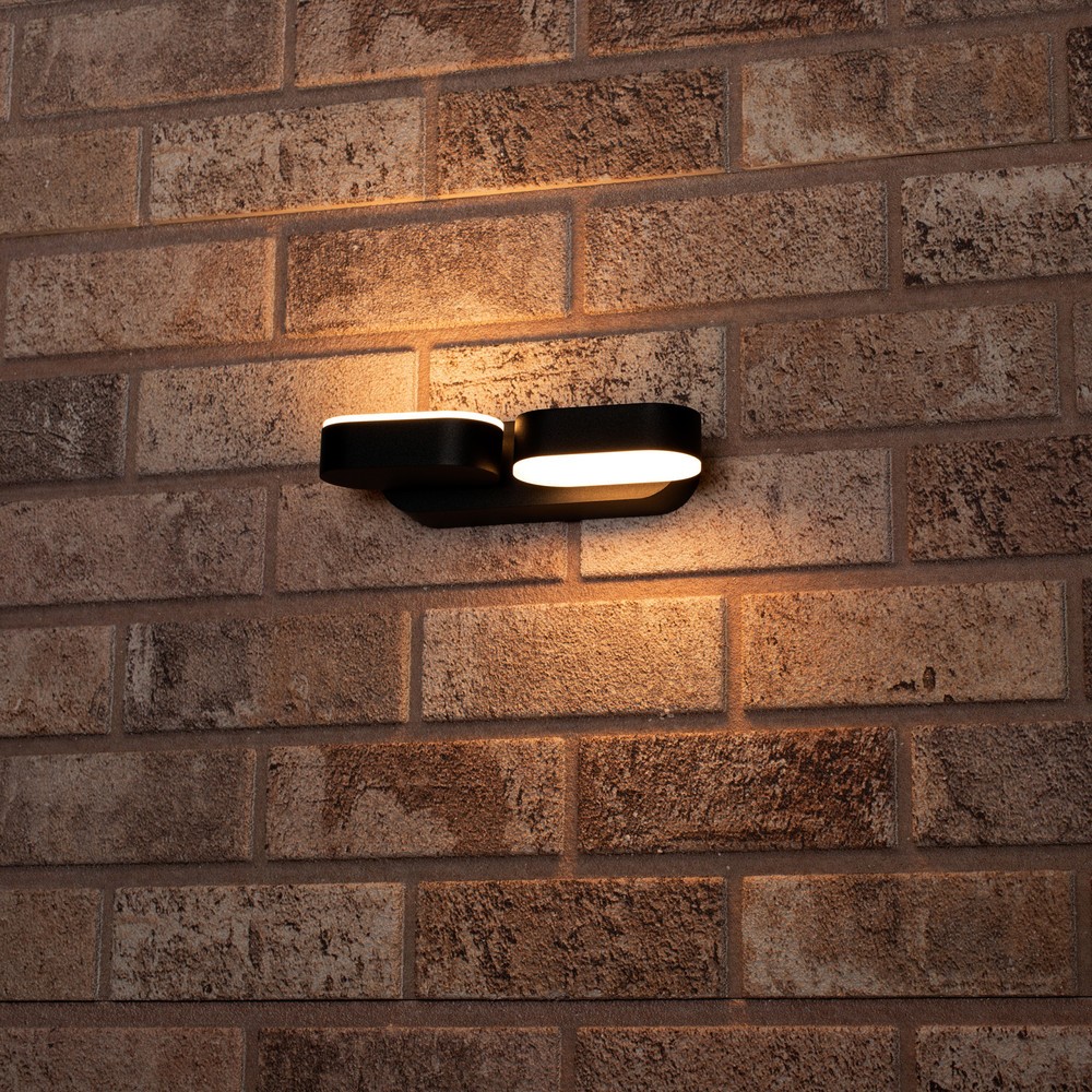 Produktabbildung Nr. 7: LED Outdoor-Wandleuchte Barcelona - 6W 570lm 2700K IP54 - schwarz