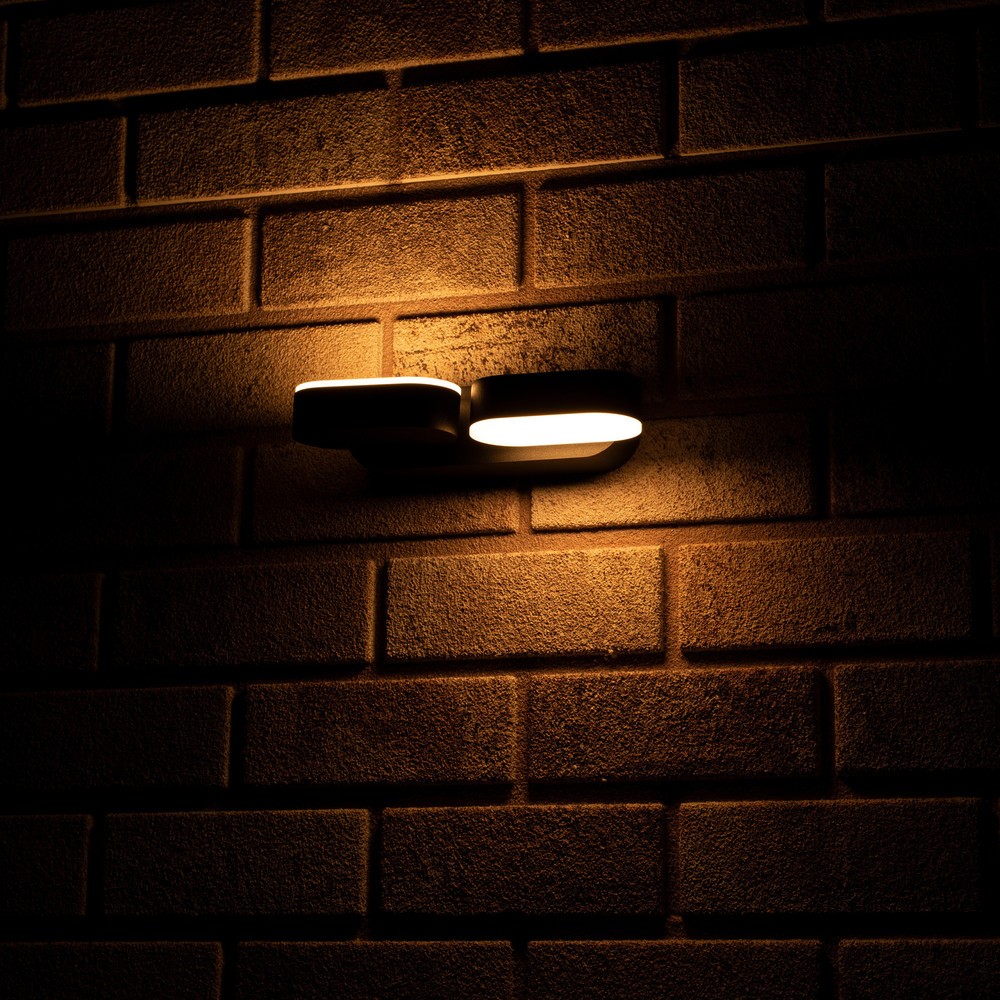 Produktabbildung Nr. 8: LED Outdoor-Wandleuchte Barcelona - 6W 570lm 2700K IP54 - schwarz