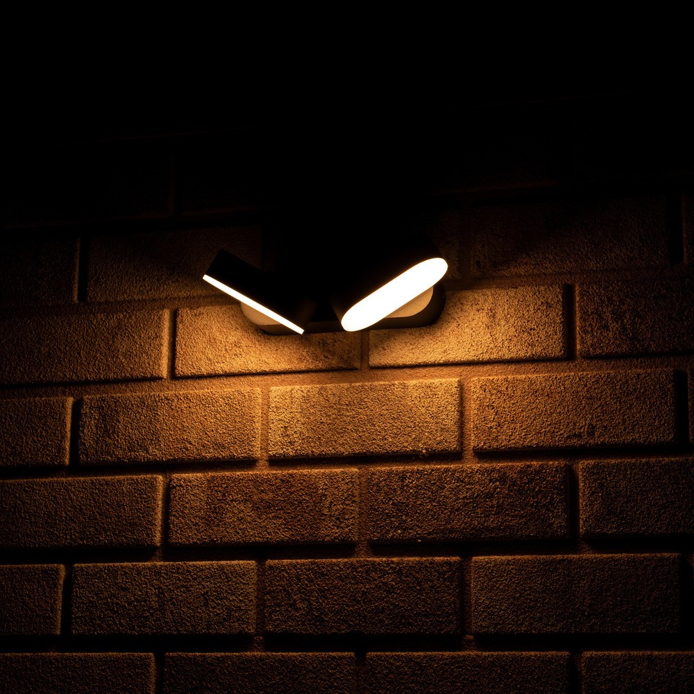 Produktabbildung Nr. 9: LED Outdoor-Wandleuchte Barcelona - 6W 570lm 2700K IP54 - schwarz