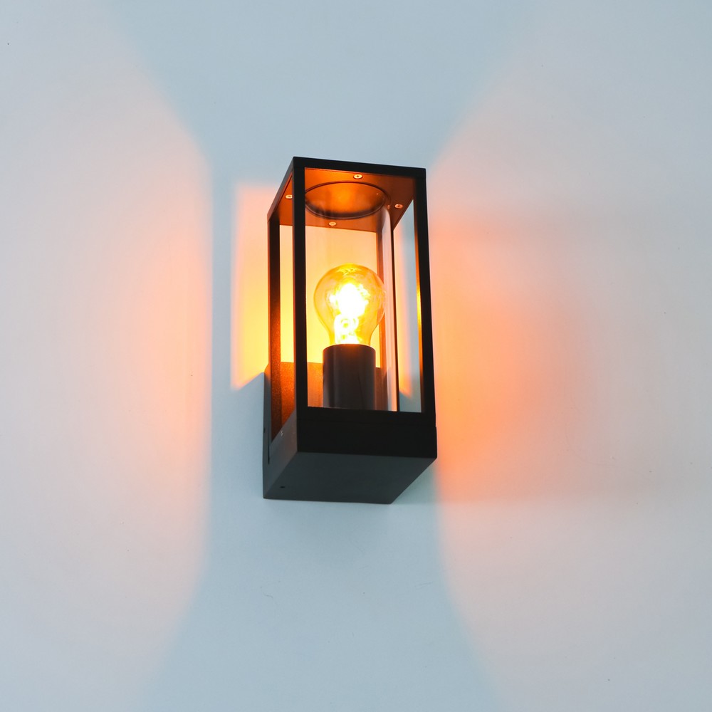 Produktabbildung Nr. 2: LED Outdoor-Wandleuchte Dakota - 1xE27 IP44 - schwarz