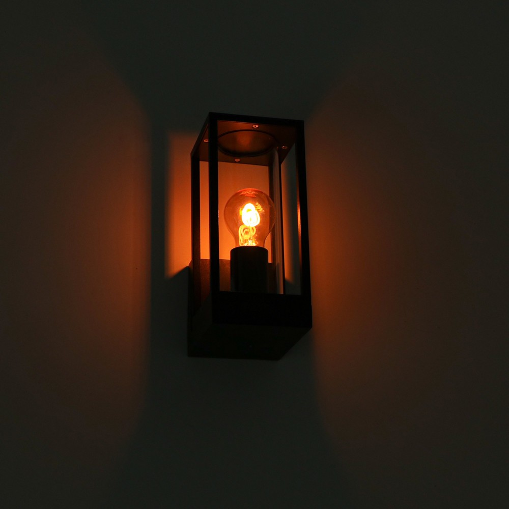 Produktabbildung Nr. 3: LED Outdoor-Wandleuchte Dakota - 1xE27 IP44 - schwarz