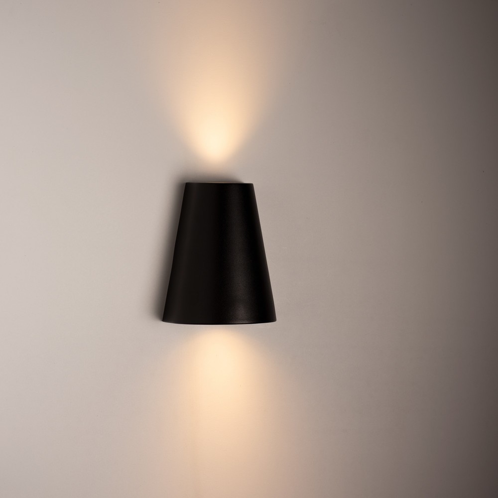 Produktabbildung Nr. 5: LED Outdoor-Wandleuchte Los Angeles - 2xGU10 IP44 - schwarz