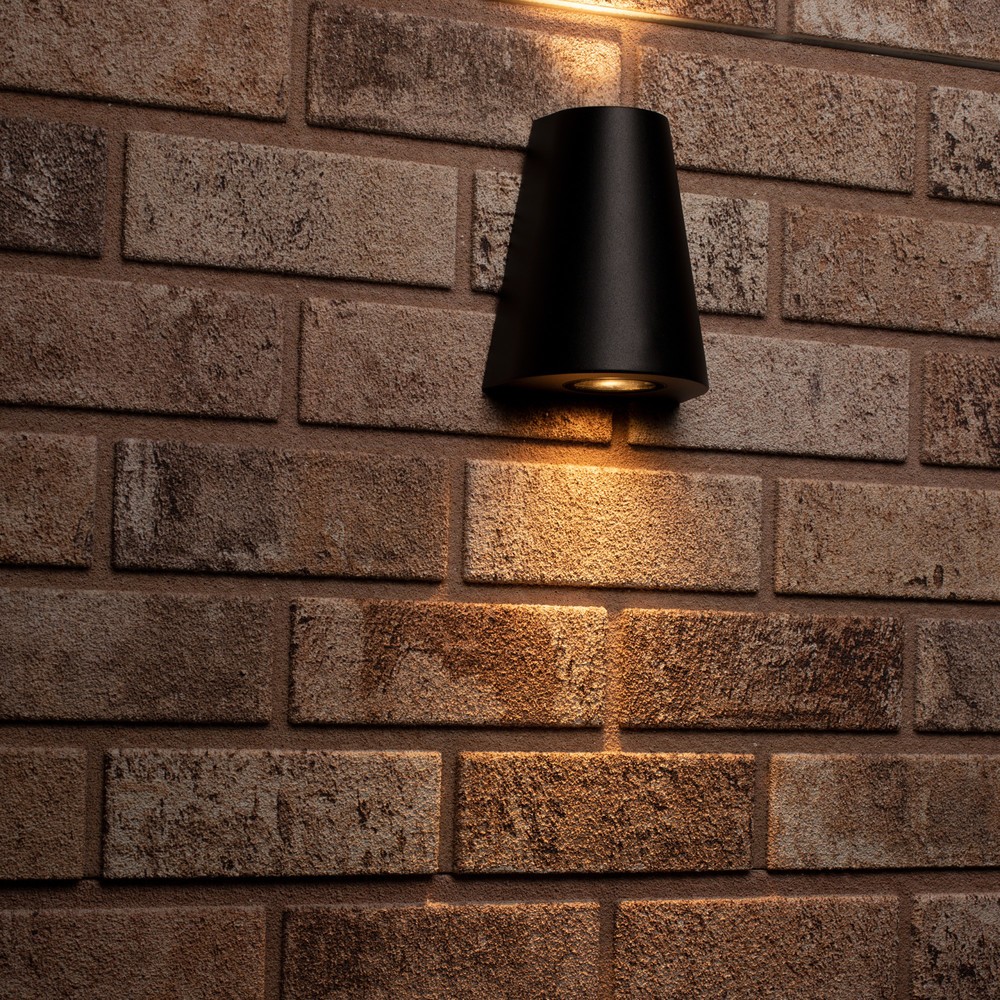 Produktabbildung Nr. 8: LED Outdoor-Wandleuchte Los Angeles - 2xGU10 IP44 - schwarz
