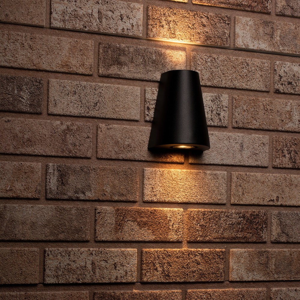 Produktabbildung Nr. 9: LED Outdoor-Wandleuchte Los Angeles - 2xGU10 IP44 - schwarz