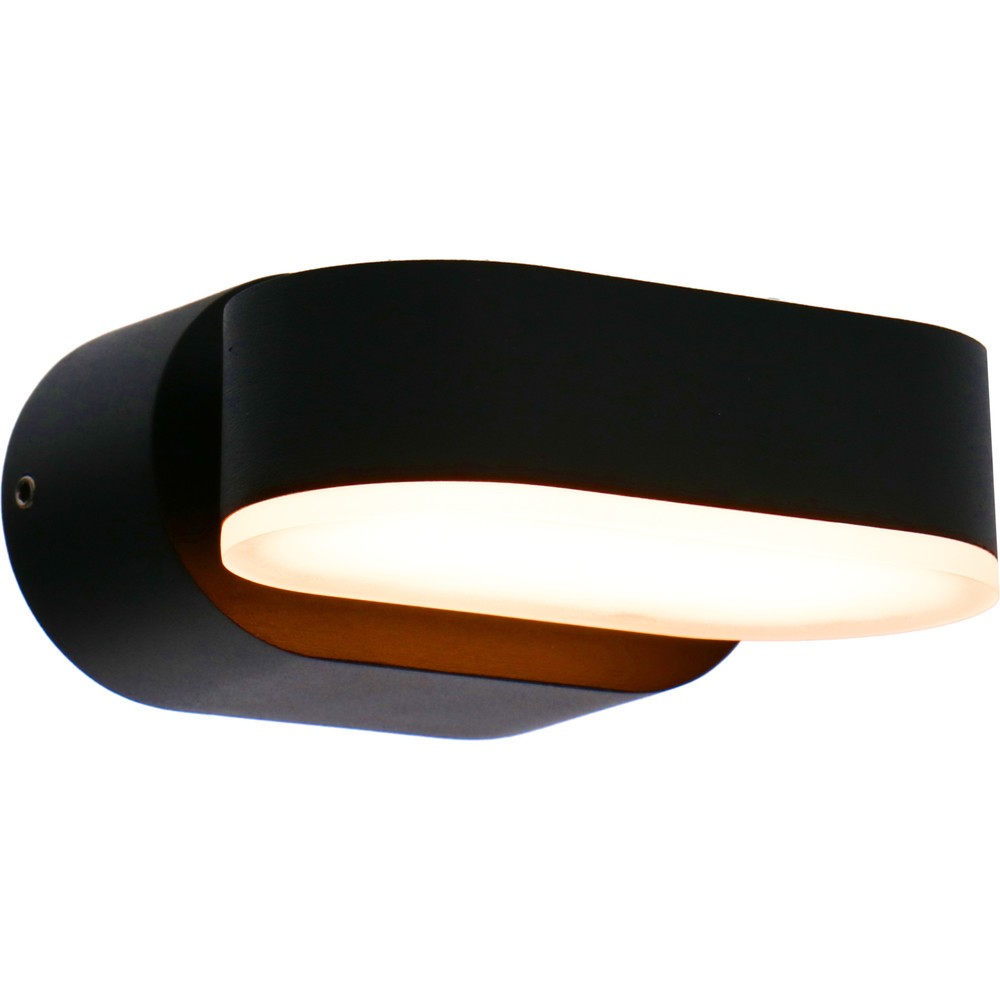 Produktabbildung: LED Outdoor-Wandleuchte Madrid - 6W 260lm 2700K IP54 - schwarz