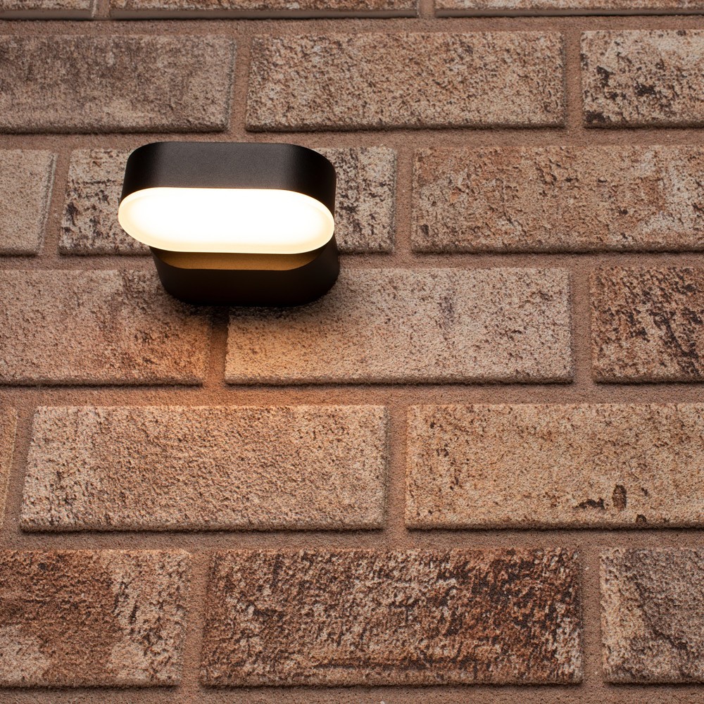 Produktabbildung Nr. 8: LED Outdoor-Wandleuchte Madrid - 6W 260lm 2700K IP54 - schwarz