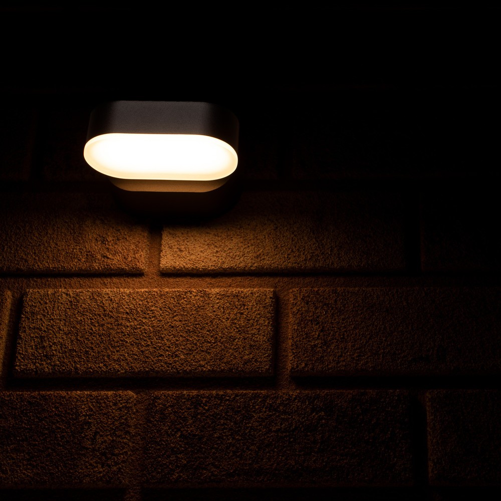 Produktabbildung Nr. 9: LED Outdoor-Wandleuchte Madrid - 6W 260lm 2700K IP54 - schwarz