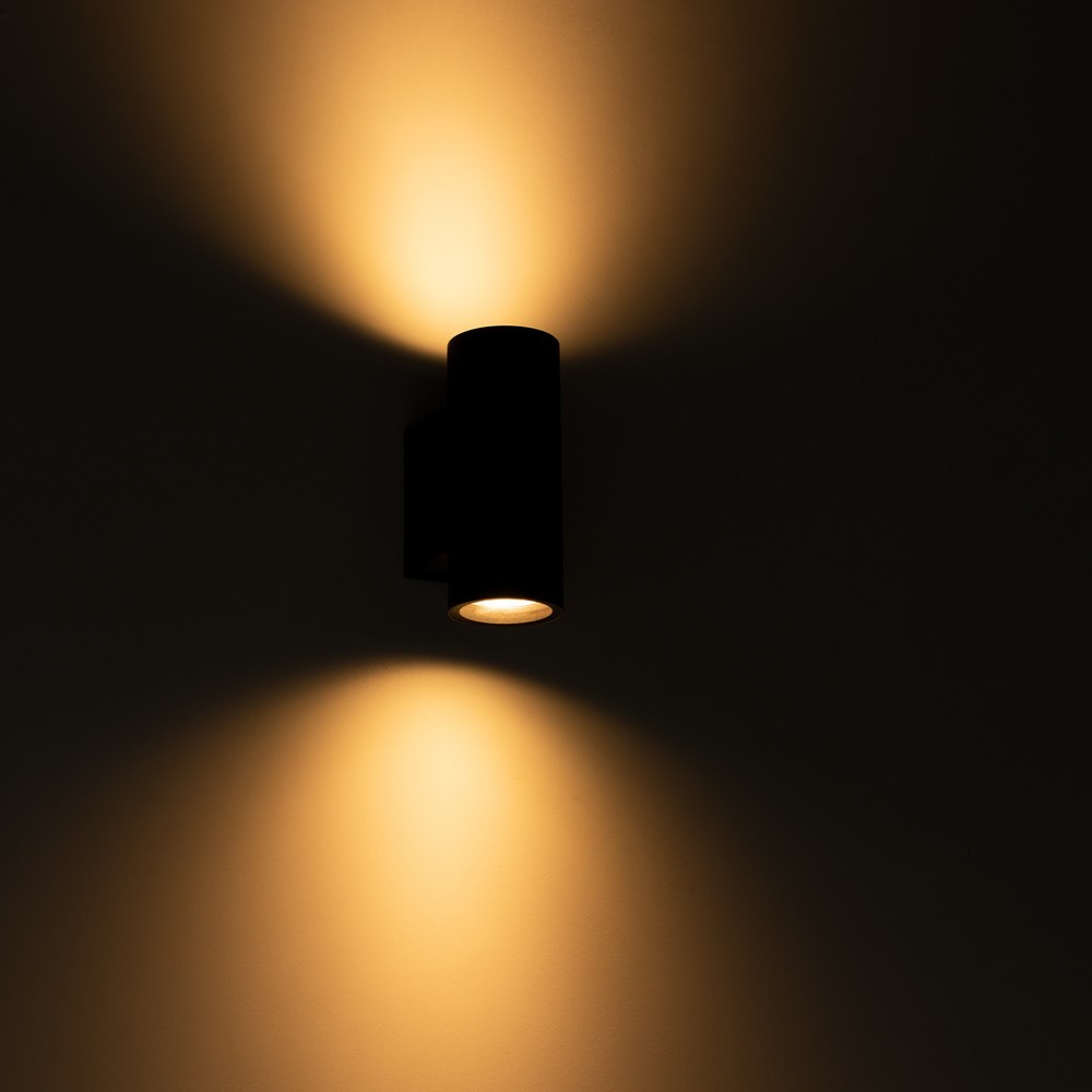 Produktabbildung Nr. 4: LED Outdoor-Wandleuchte Nubiya - 2xGU10 IP44 - anthrazit