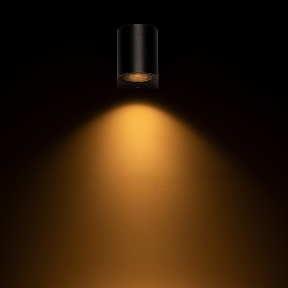 Produktabbildung Nr. 4: LED Outdoor-Wandleuchte Sacramento - 1xGU10 IP44 - schwarz