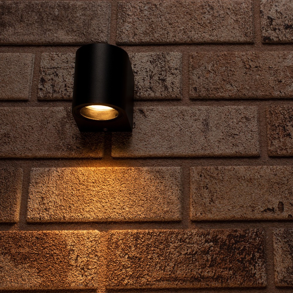 Produktabbildung Nr. 5: LED Outdoor-Wandleuchte Sacramento - 1xGU10 IP44 - schwarz