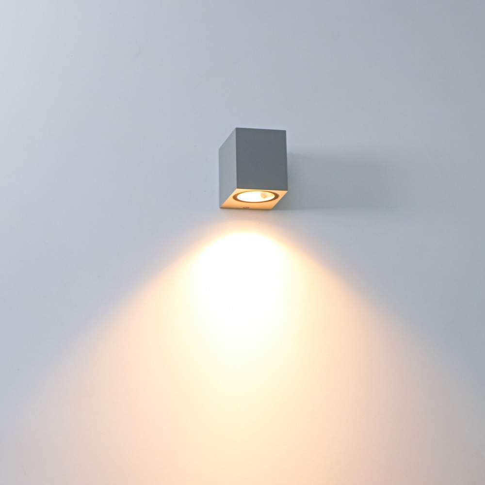 Produktabbildung Nr. 2: LED Outdoor-Wandleuchte San Diego - 1xGU10 IP44 - grau