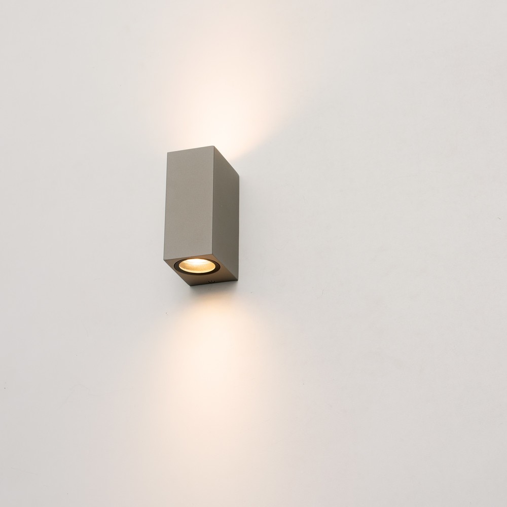 Produktabbildung Nr. 3: LED Outdoor-Wandleuchte San Francisco - 2xGU10 IP44 - grau