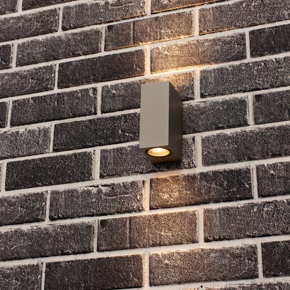 Produktabbildung Nr. 6: LED Outdoor-Wandleuchte San Francisco - 2xGU10 IP44 - grau
