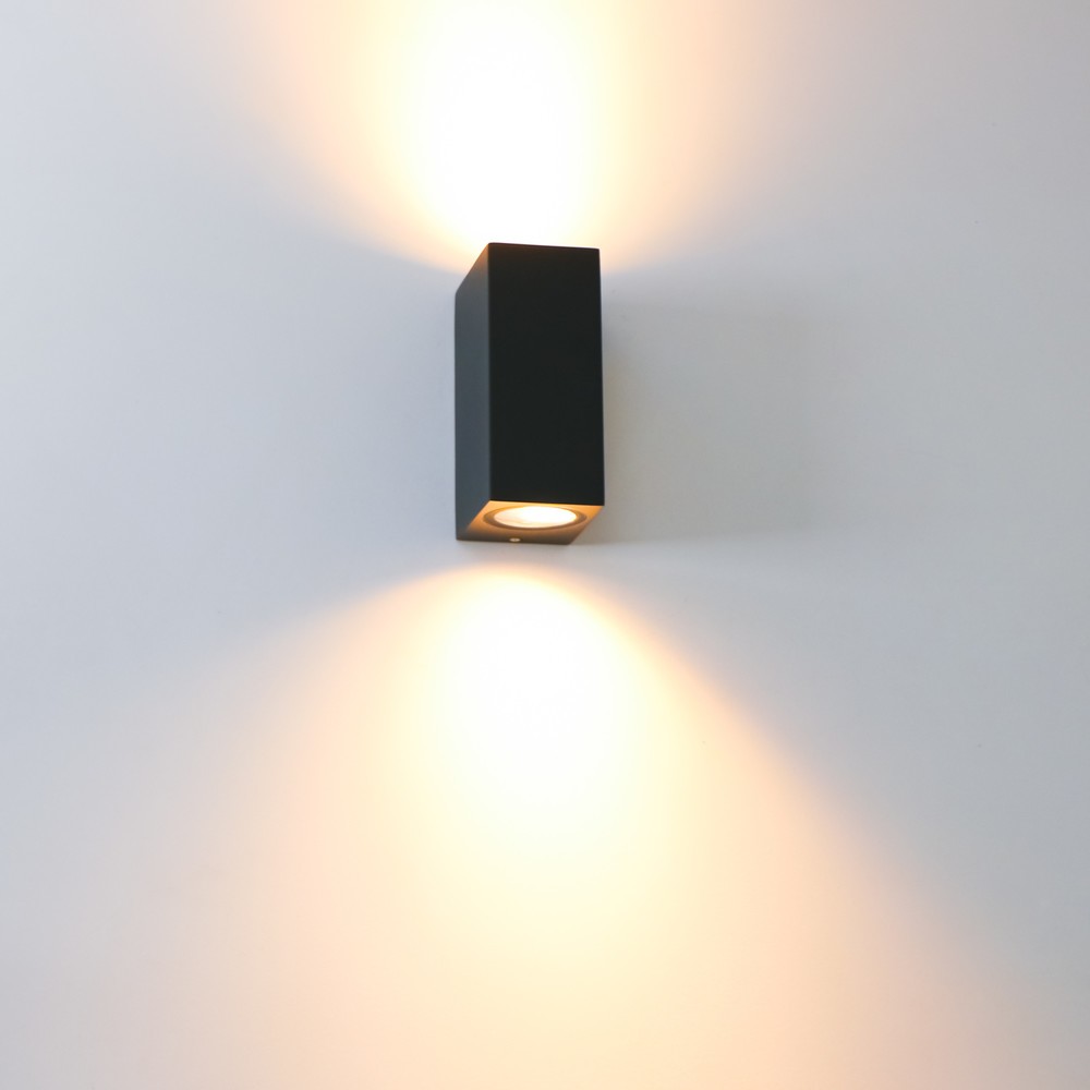 Produktabbildung Nr. 2: LED Outdoor-Wandleuchte San Francisco - 2xGU10 IP44 - schwarz