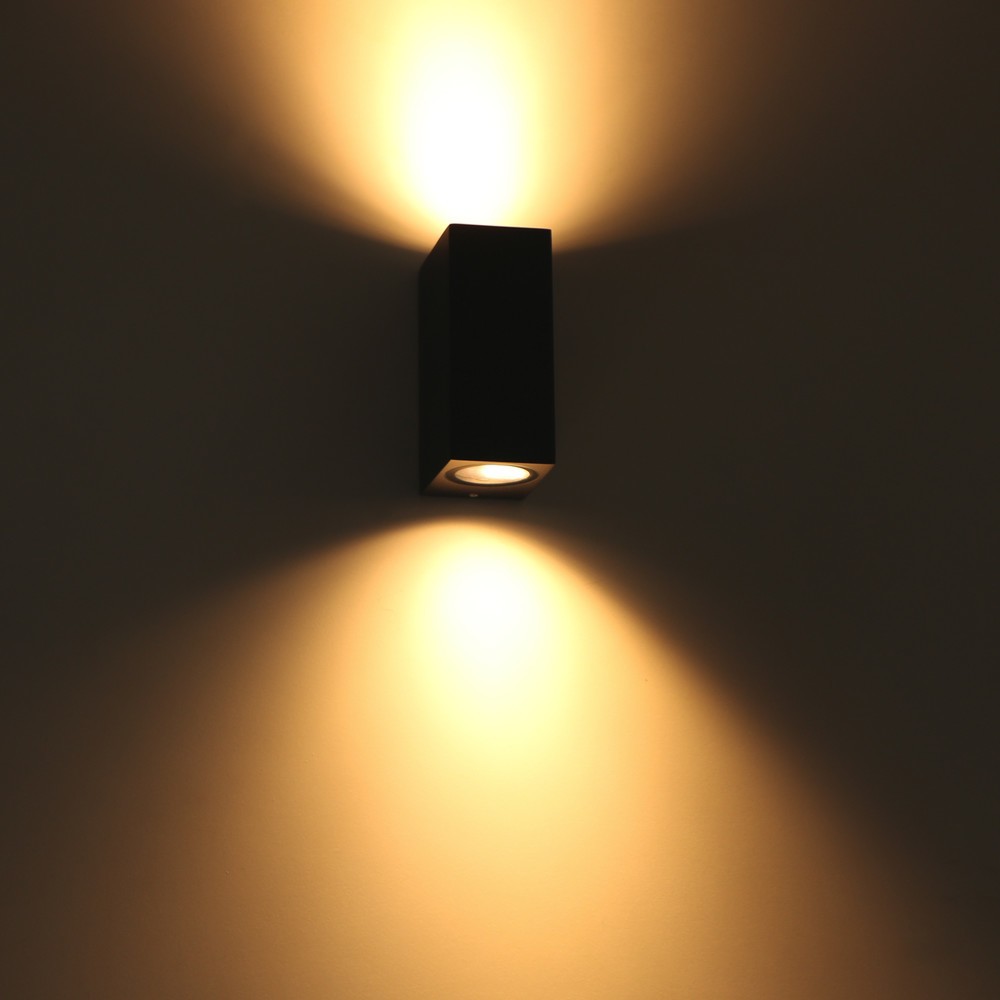 Produktabbildung Nr. 3: LED Outdoor-Wandleuchte San Francisco - 2xGU10 IP44 - schwarz